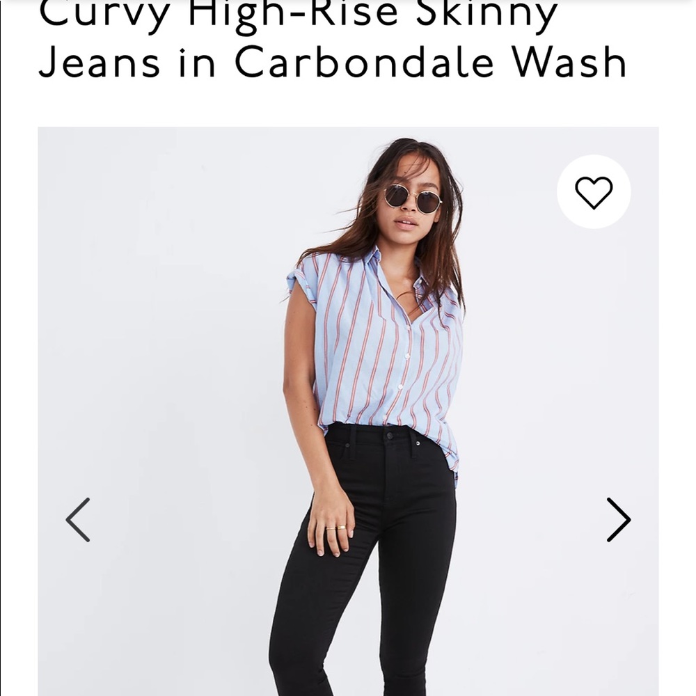 Madewell Curvy High-Rise Skinny - Carbondale Wash
